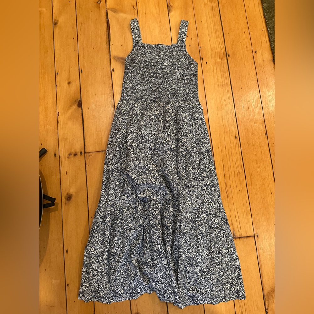 Everlane Navy and White Floral Dress